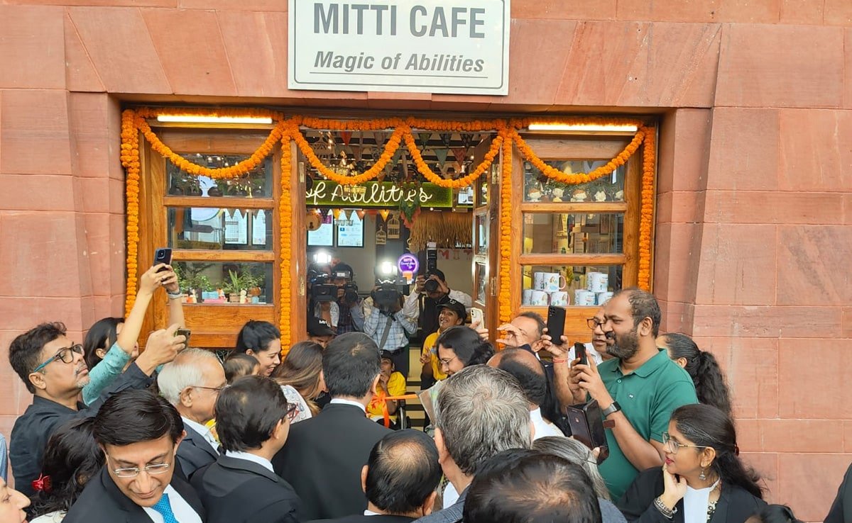 The newly built cafe is completely run by the specially-abled staff.