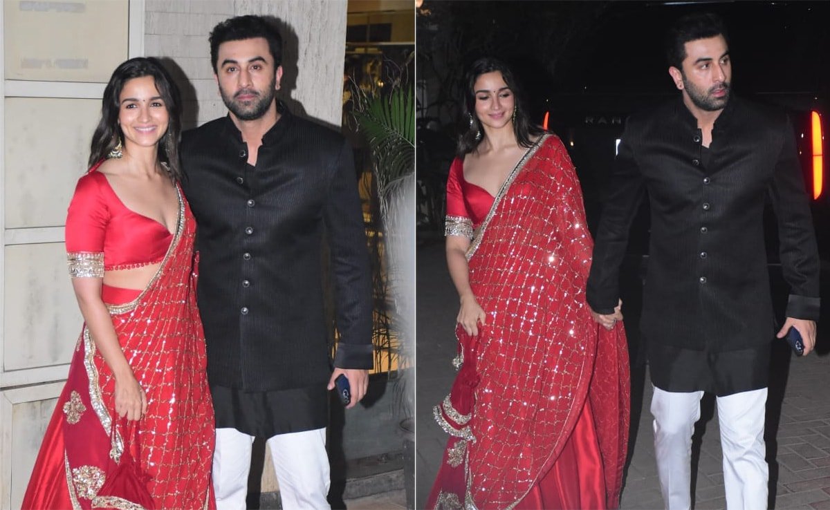 Alia Bhatt And Ranbir Kapoor, Dressed In Their Festive Best, Attend Kareena-Saif's Diwali Party